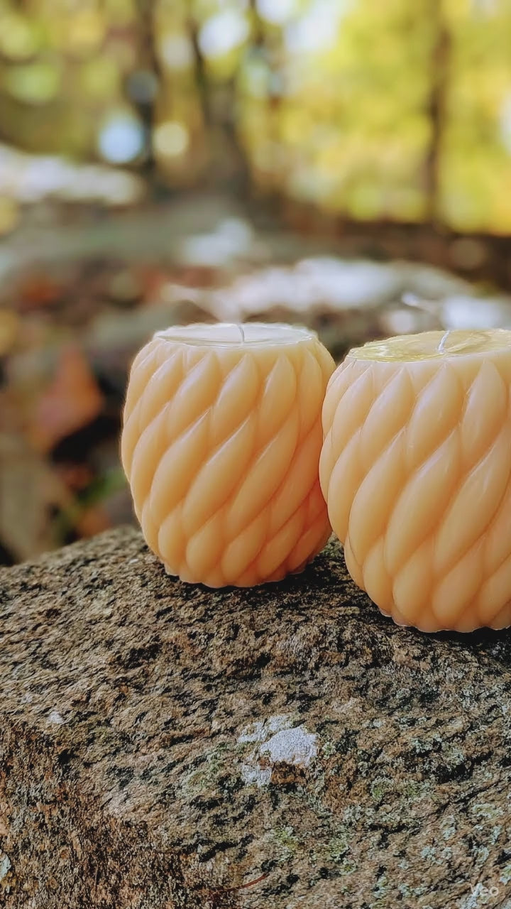 Twirl Raindrop Handmade Candle 2Lb Unique Twist Design for Cozy Ambiance Home Decor Relaxation Gifting