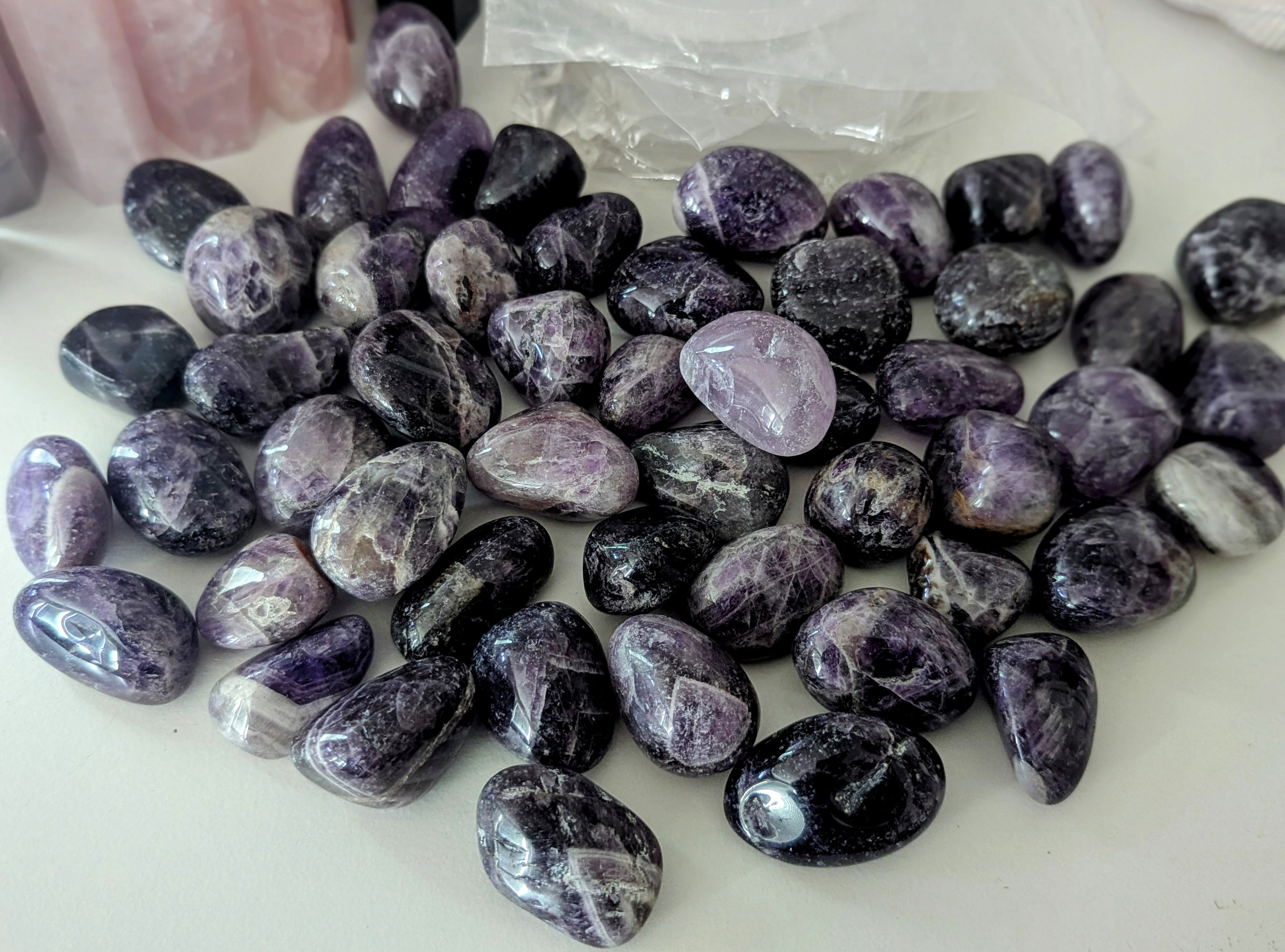 Amethyst tumbles