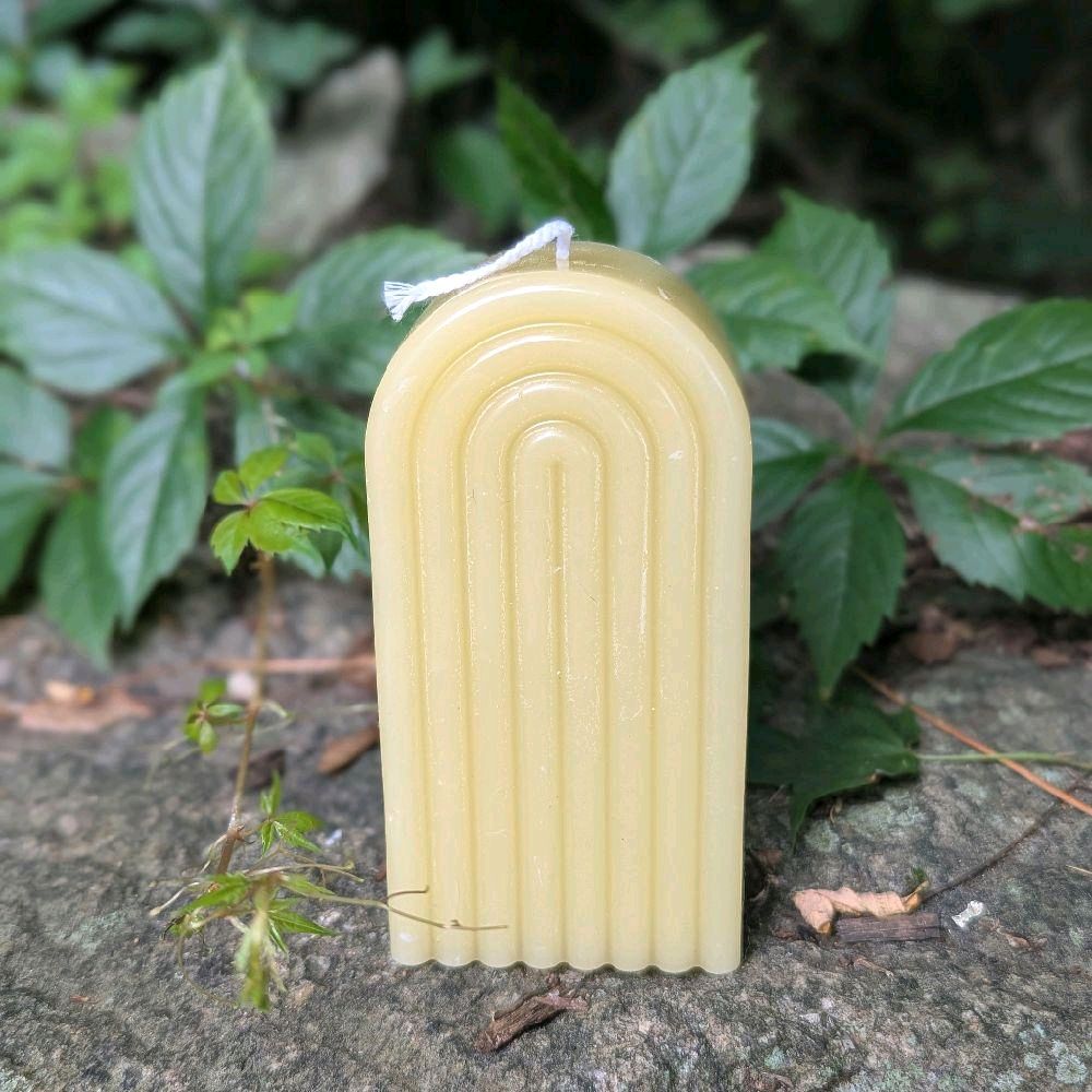 Rainbow Tower Unscented Soy Wax Ritual Candles - Natural Wax Design Candle Decor Decoration