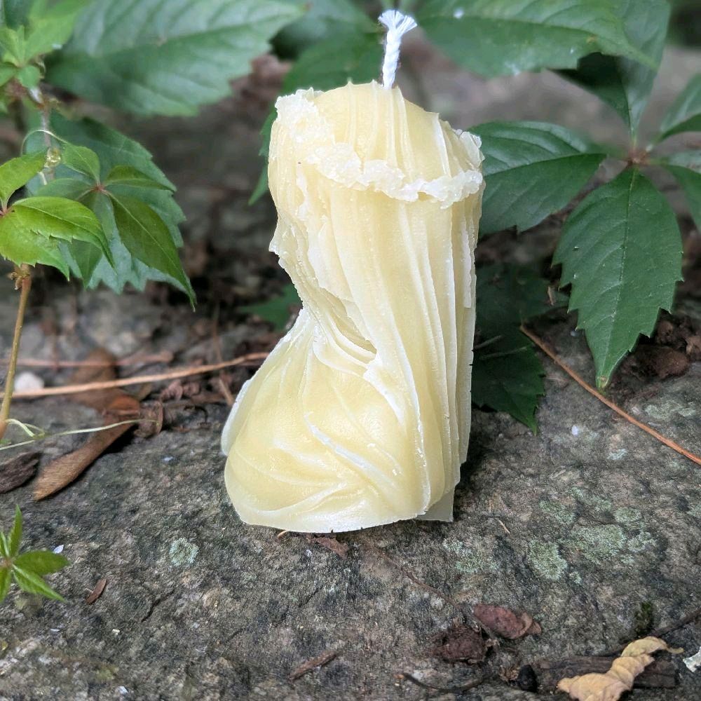 Lady in Veil Unscented Pink Sculptural Candle Design Decoration Decor