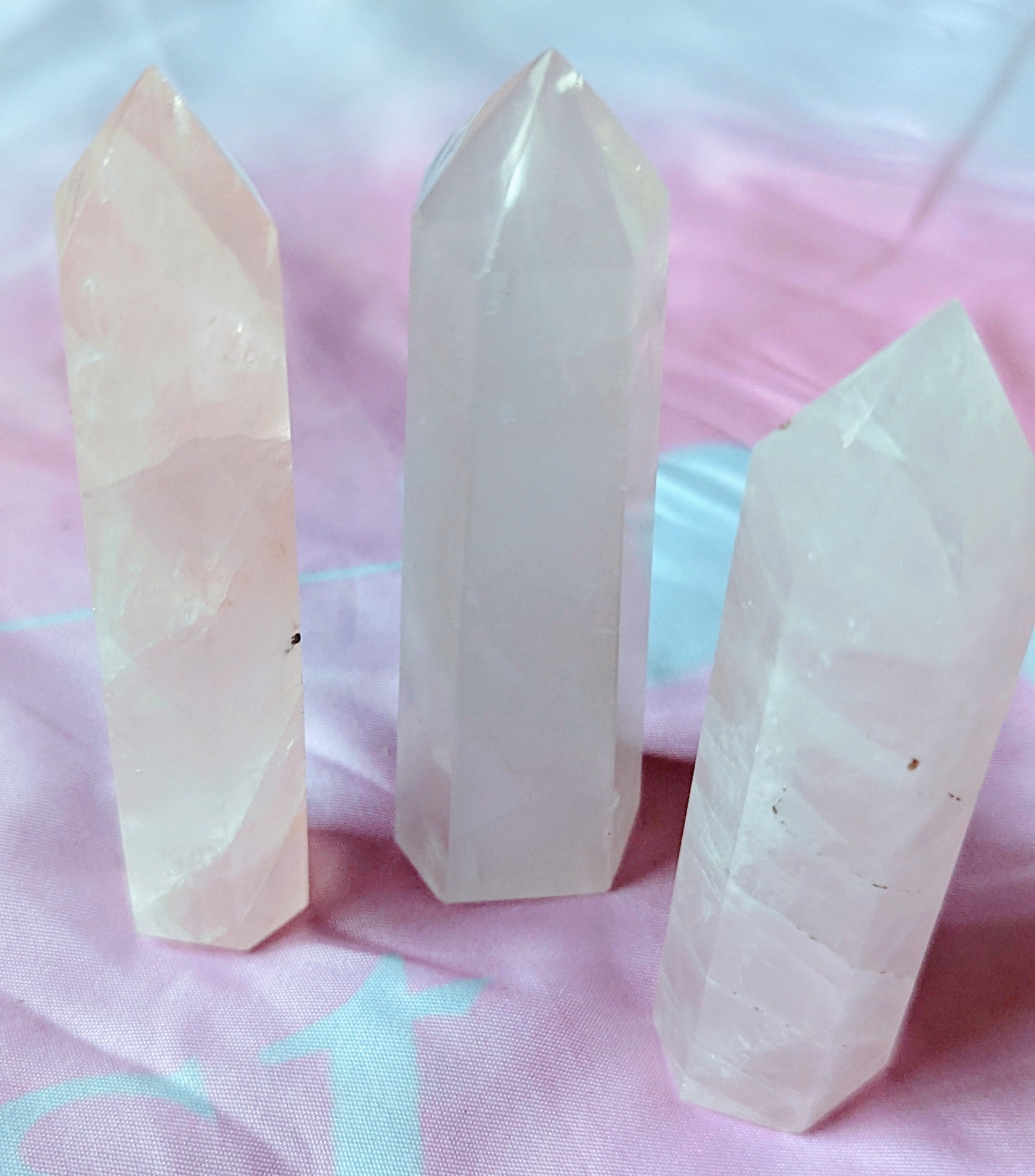 Rose Quartz Towers. Small tall
