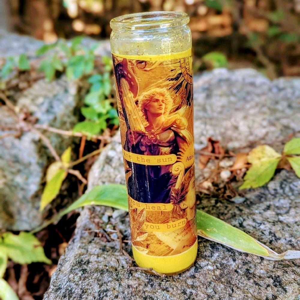Greek Goddess devotional Candle's. 5 day Prayer burn Apollo