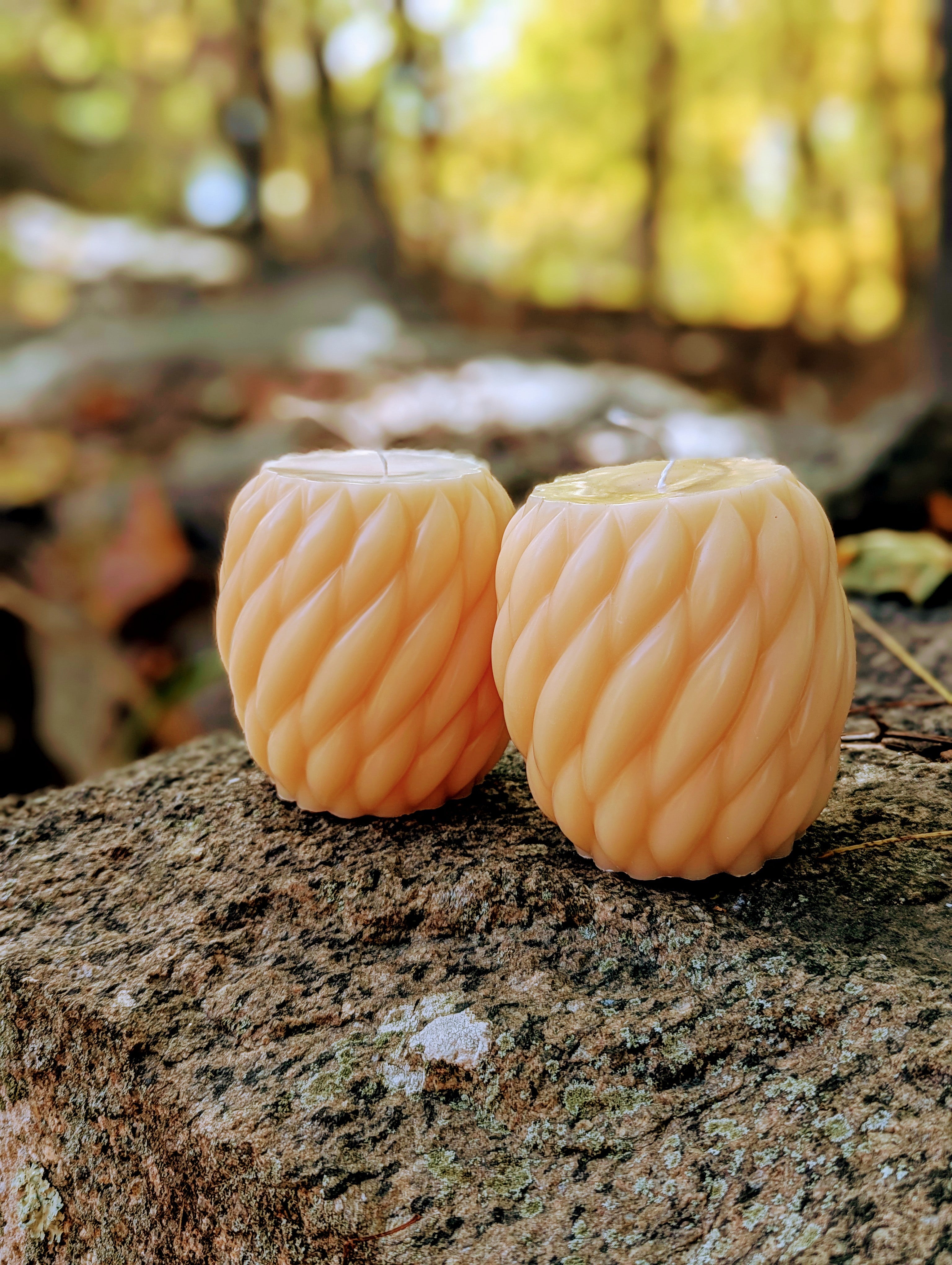 Twirl Raindrop Handmade Candle 2Lb Unique Twist Design for Cozy Ambiance Home Decor Relaxation Gifting