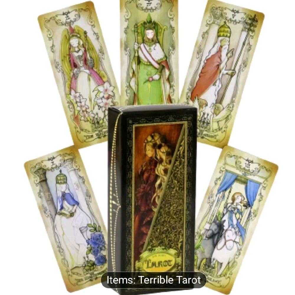 Terrible Tarot Low Scare Tarot Deck - Items: Terrible Tarot - Visual Artwork on Cards