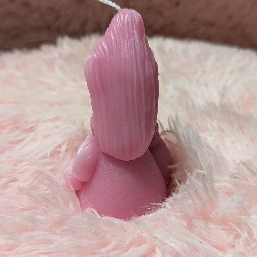 Mermaids Handmade Candle - Pink Design with Unique Shape and Texture - Handcrafted Artistic Candle Decor Decoration