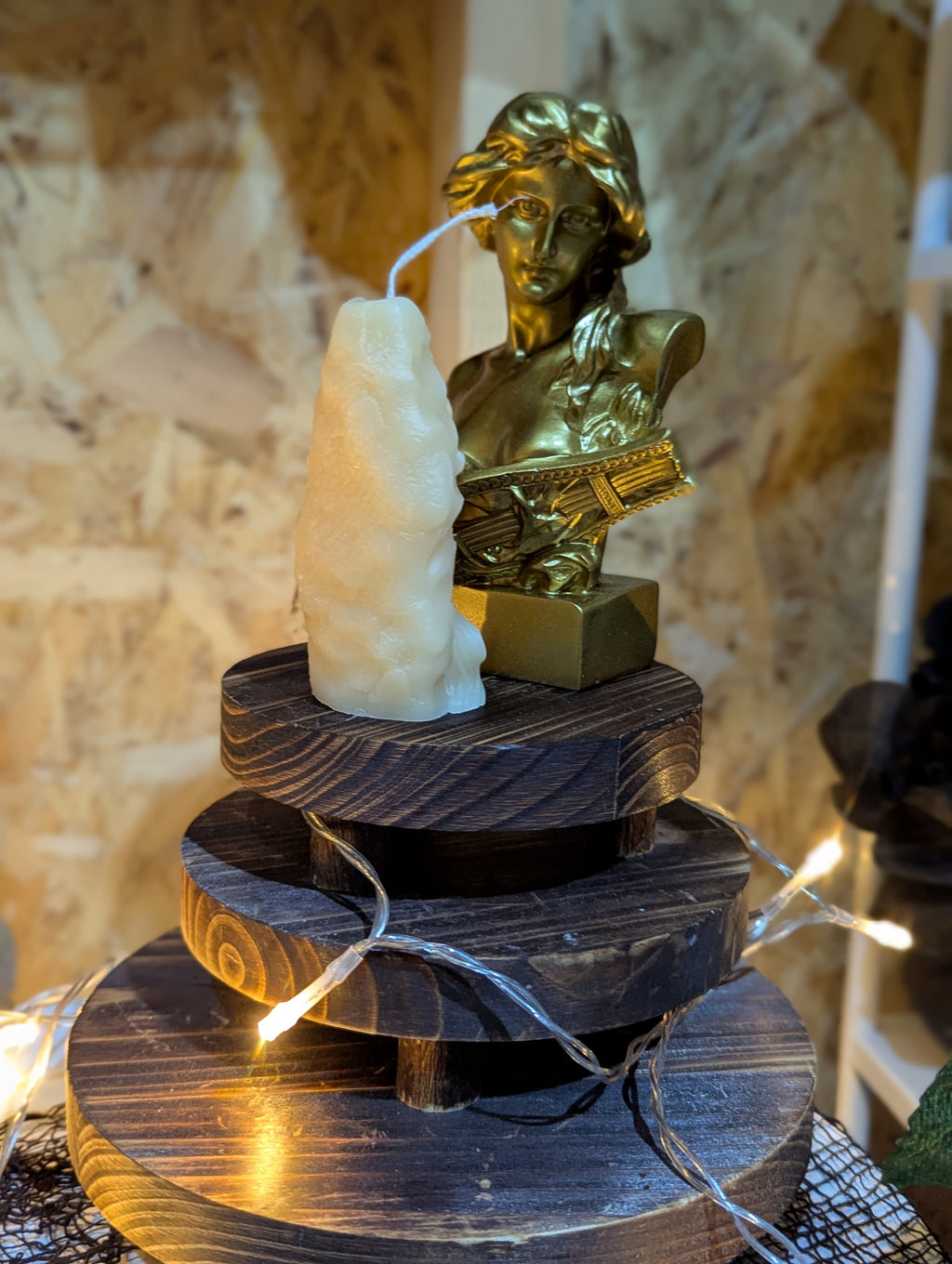 Greek Goddess Handmade Candle Decoration Unique Mythology Inspired Home Decor for Rituals or Ambiance Enhancement Handcrafted with Care