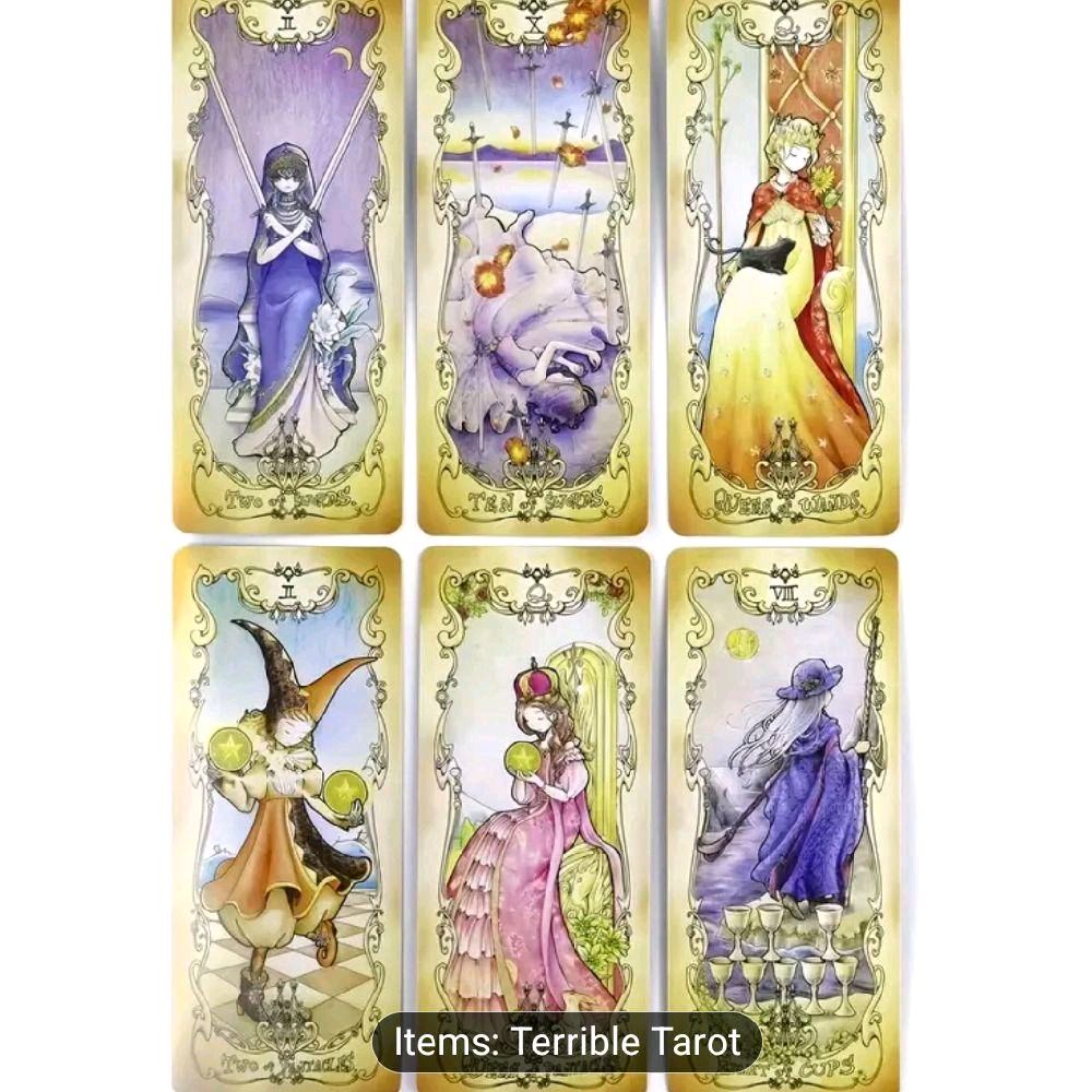 Terrible Tarot Low Scare Tarot Deck - Items: Terrible Tarot - Visual Artwork on Cards