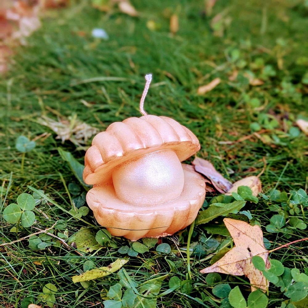 Pearl Shell Candle - Unique Decorative Candle for Home Decor and Aromatherapy