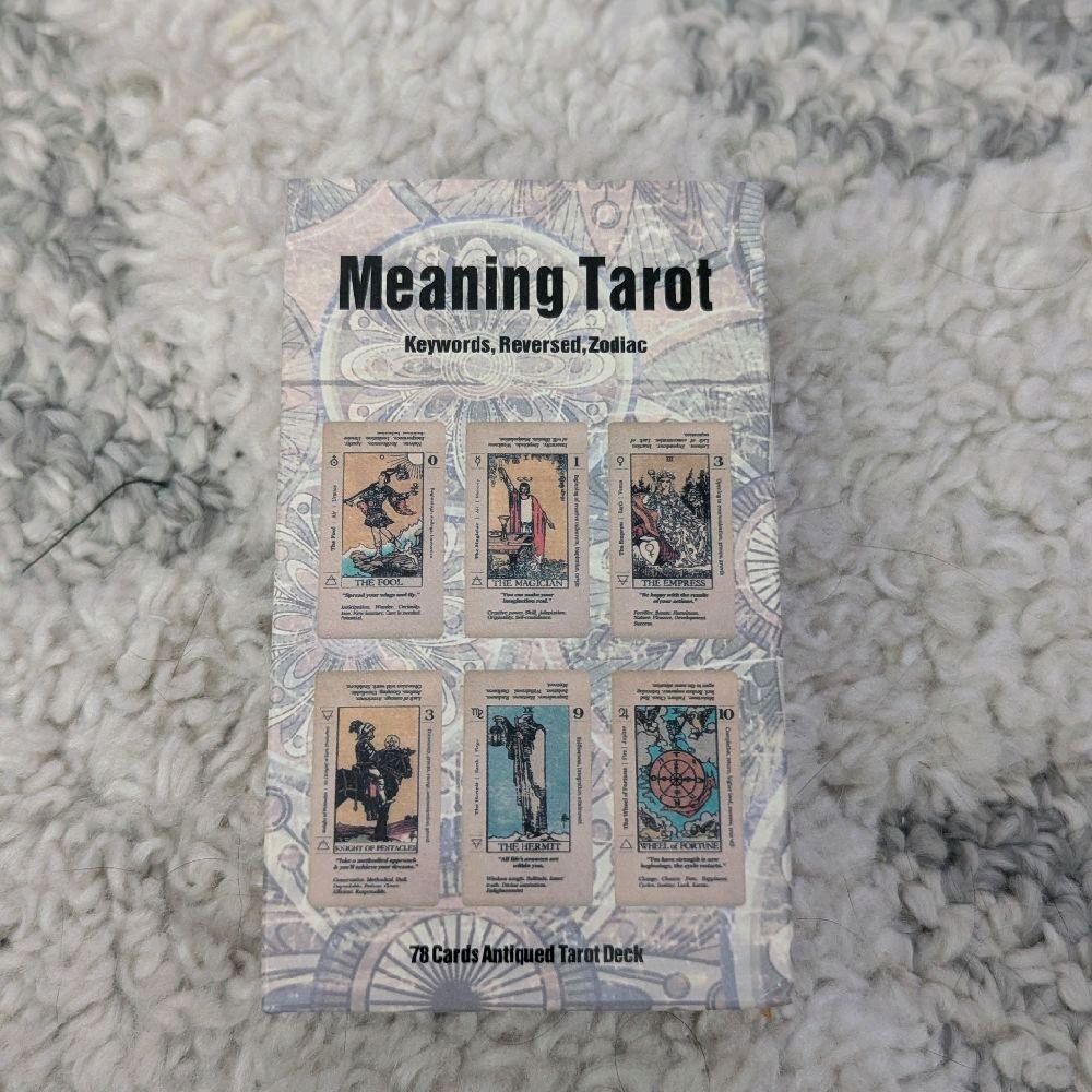 Meaning Tarot 78 Vintage Cards - Keywords Reversed Zodiac - 78 Cards Aquipped Tarot Deck