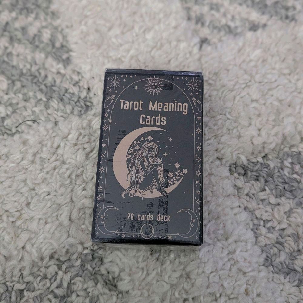 Tarot Meaning Cards - 78 Cards Deck with Enigmatic Design and Mystical Theme