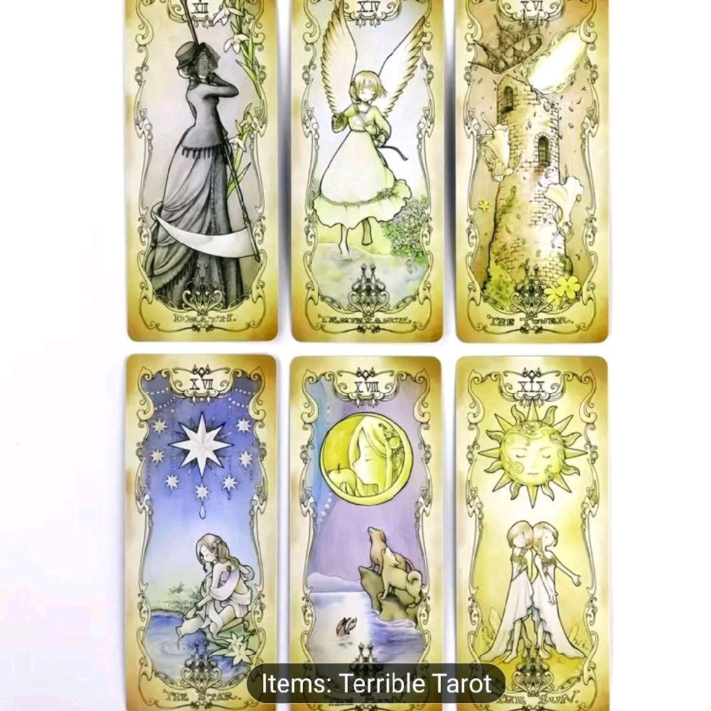 Terrible Tarot Low Scare Tarot Deck - Items: Terrible Tarot - Visual Artwork on Cards