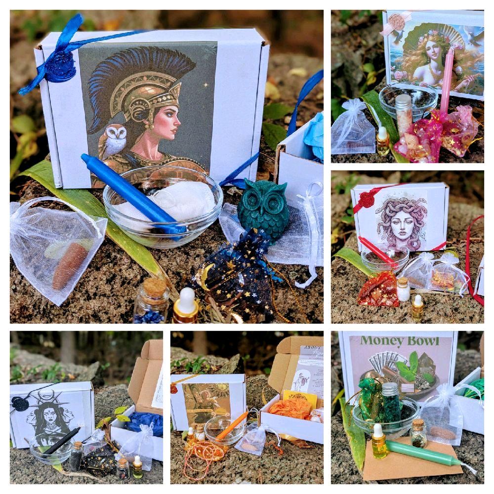Goddess mini Altar Offering Kit with Charm Candle for Personal Rituals and Small Spaces Decor